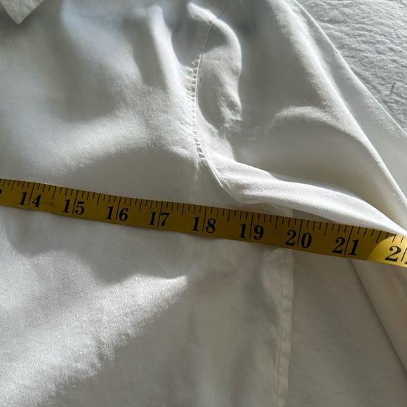 Eileen Fisher Crisp White Dress Shirt, size medium - Picture 10 of 11